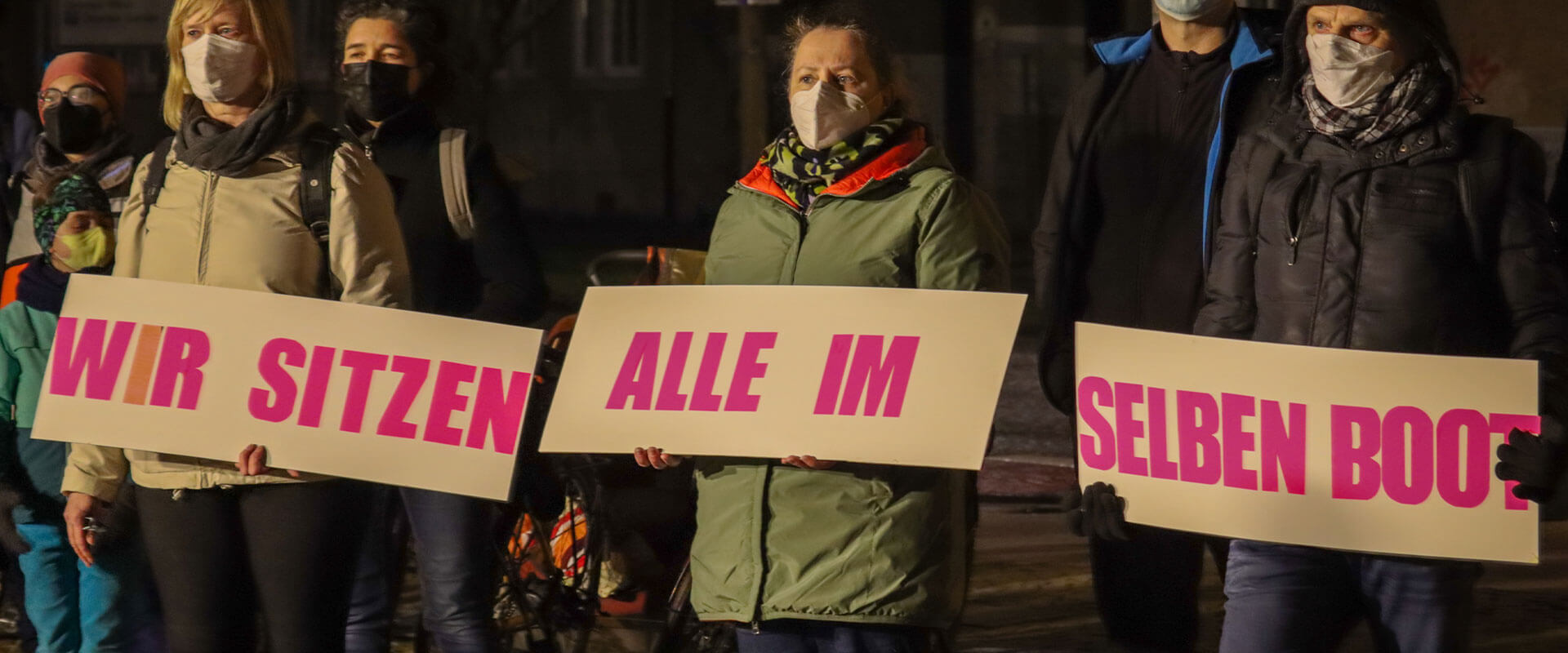 Solidaritätskundgebung zur Pandemie in Dessau-Roßlau